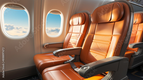 Premium Airline Seating with Skyline View © artpritsadee