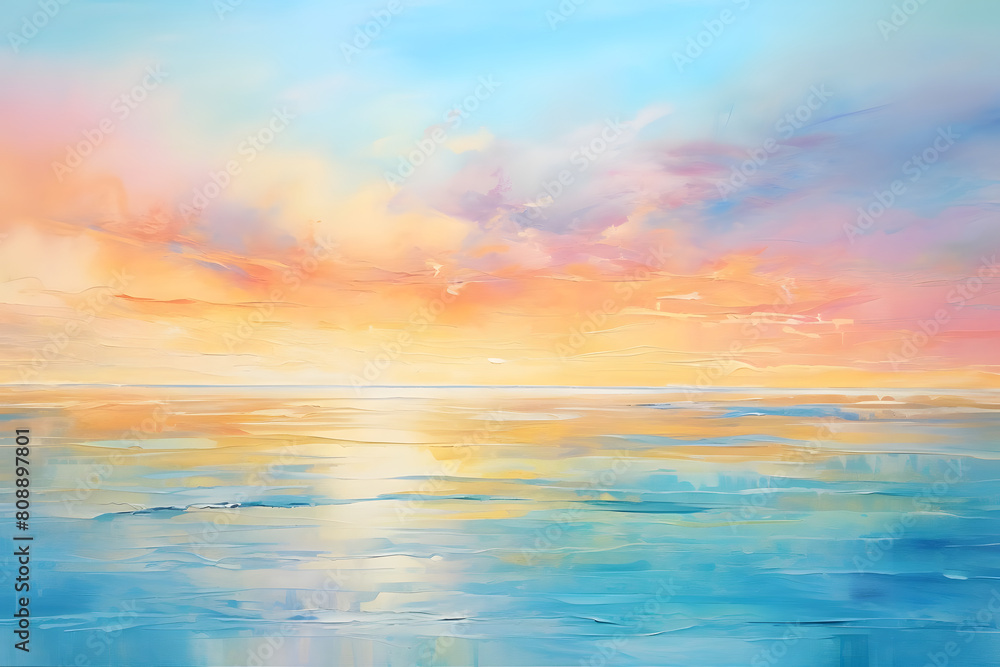 calming ocean sunrise