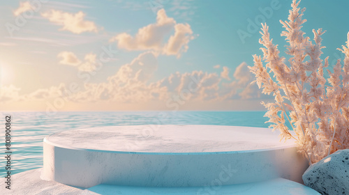 landscape cloud and beach product display