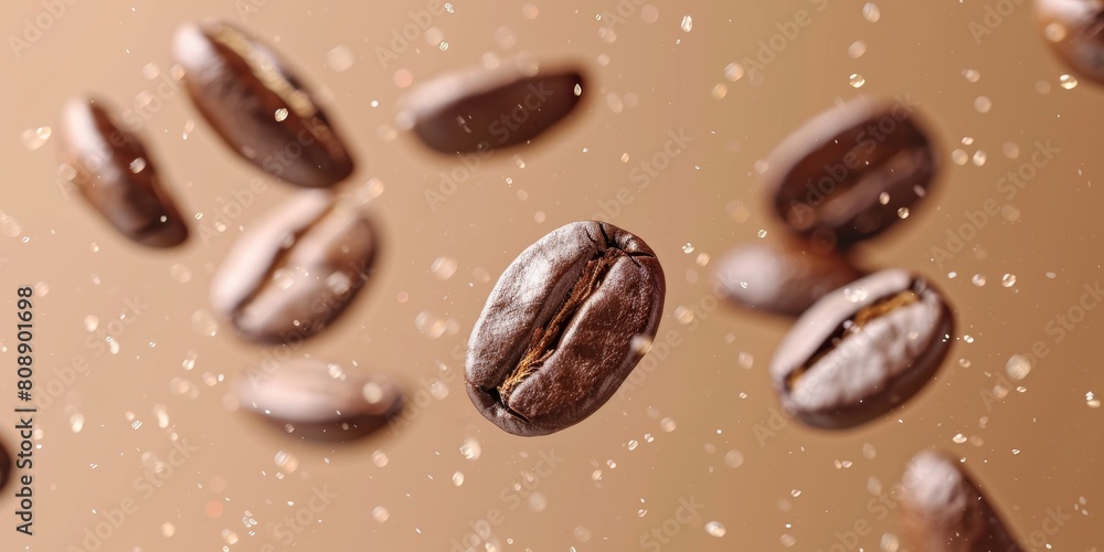 Coffee grains background. Coffee bean Coffee grains background. Coffee bean