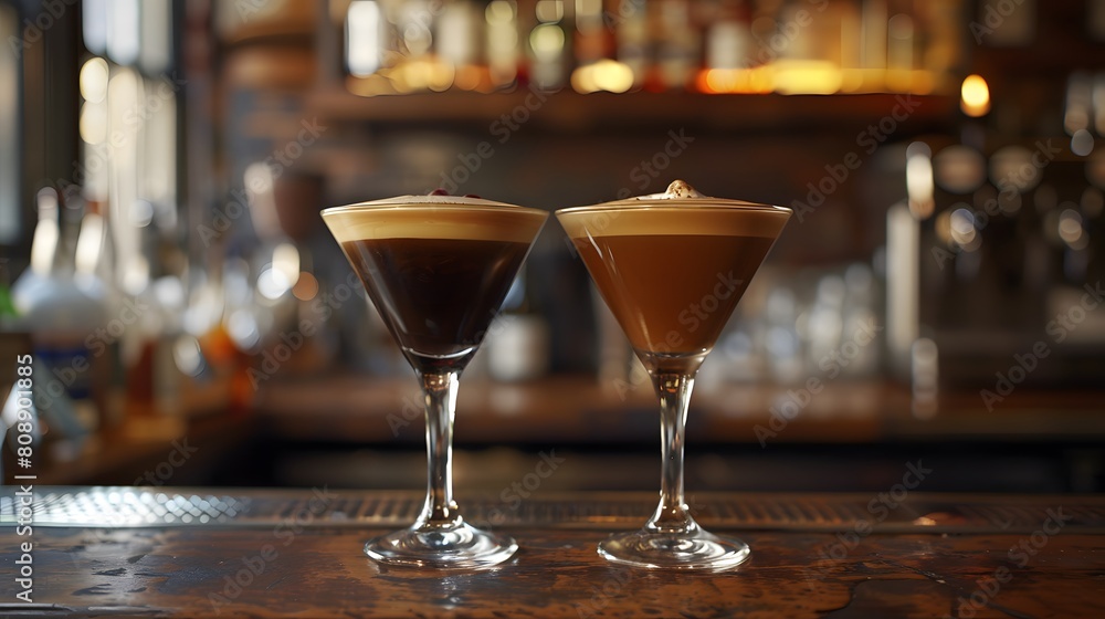Delight in the creamy sweetness of a cold milk coffee martini Delight in the creamy sweetness of a cold milk coffee martini