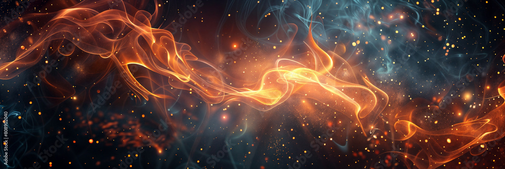 Dynamic swirls of fiery red and billowing smoke create an abstract and intense background Dynamic swirls of fiery red and billowing smoke create an abstract and intense background