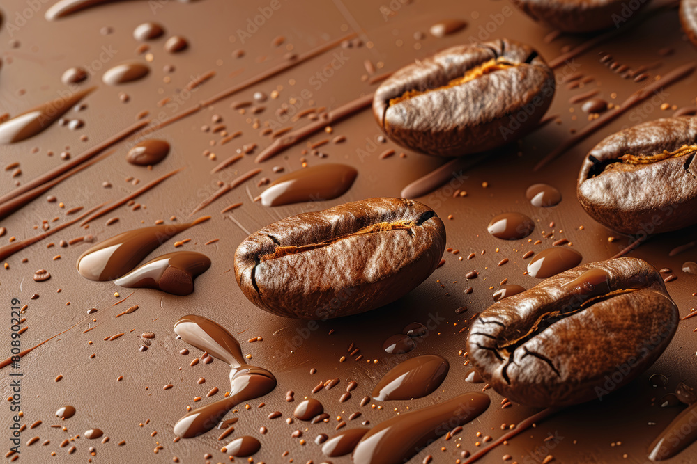 Coffee grains background. Coffee bean Coffee grains background. Coffee bean