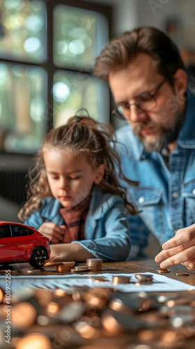 Family Budget Meeting: Teamwork in Financial Planning for Future Car Savings