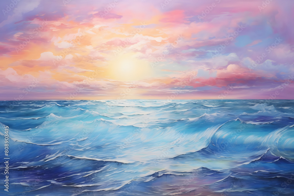 mystical ocean sunrise
