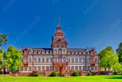 Parkansicht Schloss Philippsruhe in Hanau  Hessen  Deutschland  Europa. 