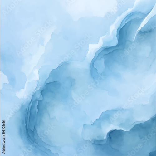 Blue Sky Watercolor Background