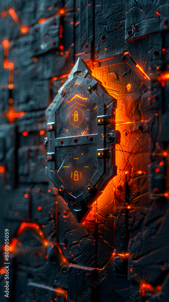 Advanced Cybersecurity Seal Illustration for Entities Resilient to Hacking Attempts - Photo Realistic Concept Advanced Cybersecurity Seal Illustration for Entities Resilient to Hacking Attempts - Photo Realistic Concept