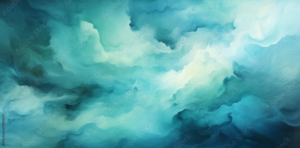 Tranquil and serene abstract marine dreamlike seascape background with flowing turquoise, ethereal waves, and marbleized patterns - perfect for artistic wallpaper or contemporary art design Tranquil and serene abstract marine dreamlike seascape background with flowing turquoise, ethereal waves, and marbleized patterns - perfect for artistic wallpaper or contemporary art design