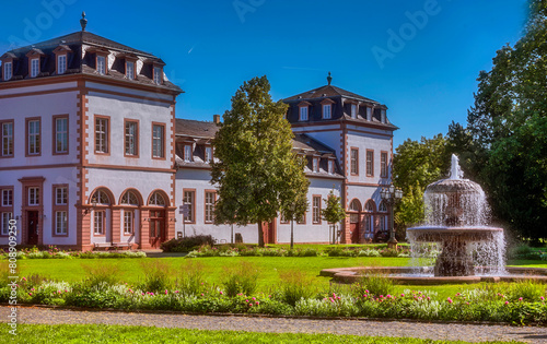 Schloss Philippsruhe in Hanau, Frontansicht, Hessen, Deutschland, Europa.  photo