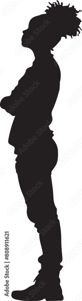 silhouette of a men