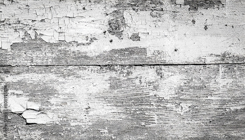 Wood texture natural background, wood planks texture with grey paint is severely weathered and peeling photo