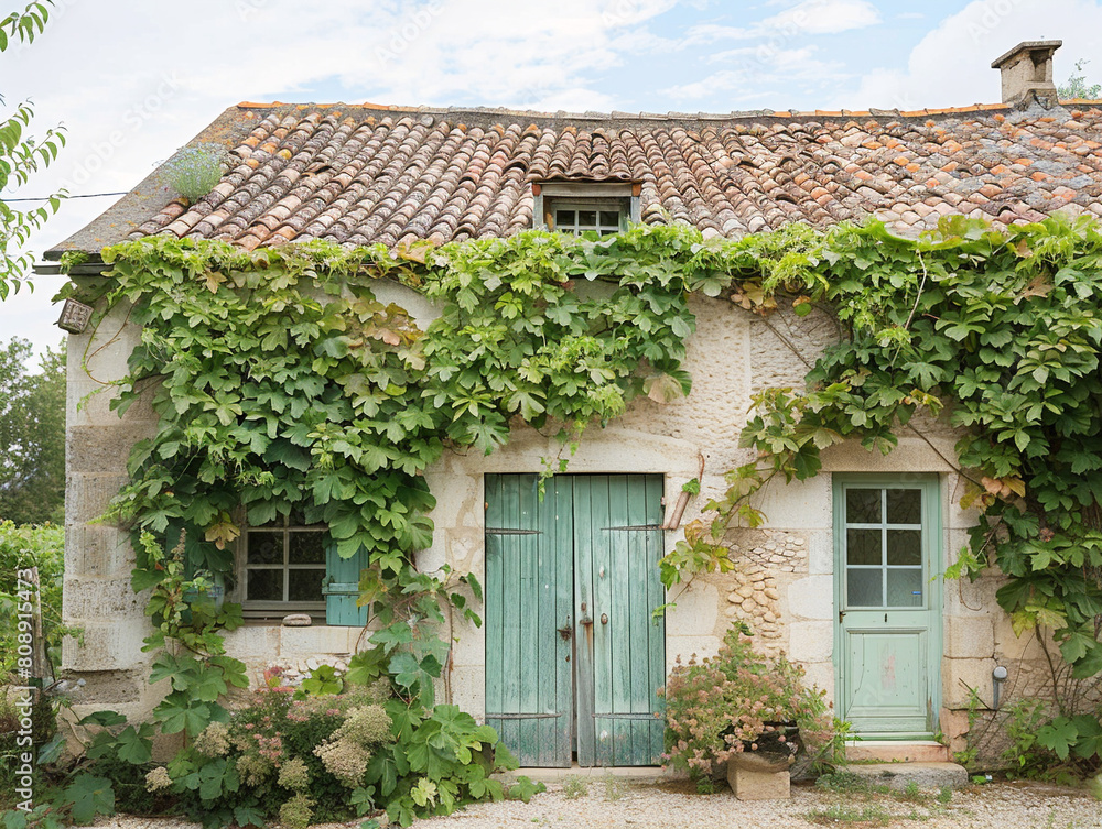 Charming cottage nestled in lush vineyard, surrounded by countryside tranquility, style 00274 03 rl.