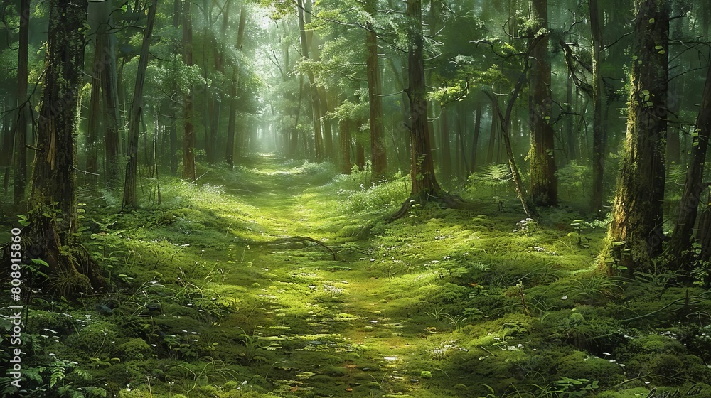 Obraz premium Immerse viewers in a serene