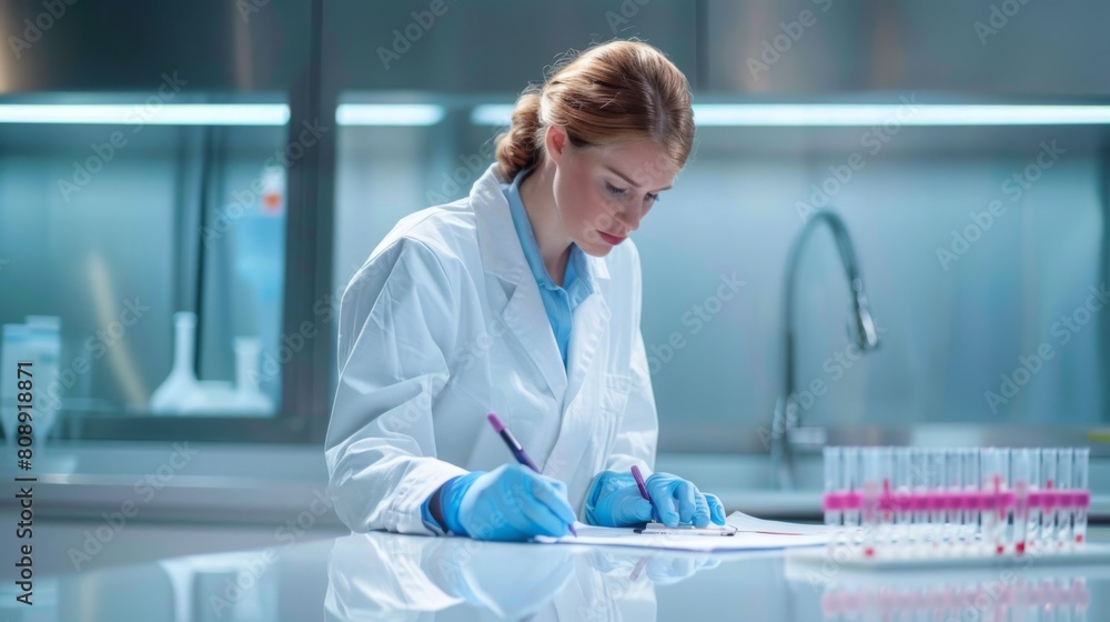 A Scientist Documenting Research Findings A Scientist Documenting Research Findings