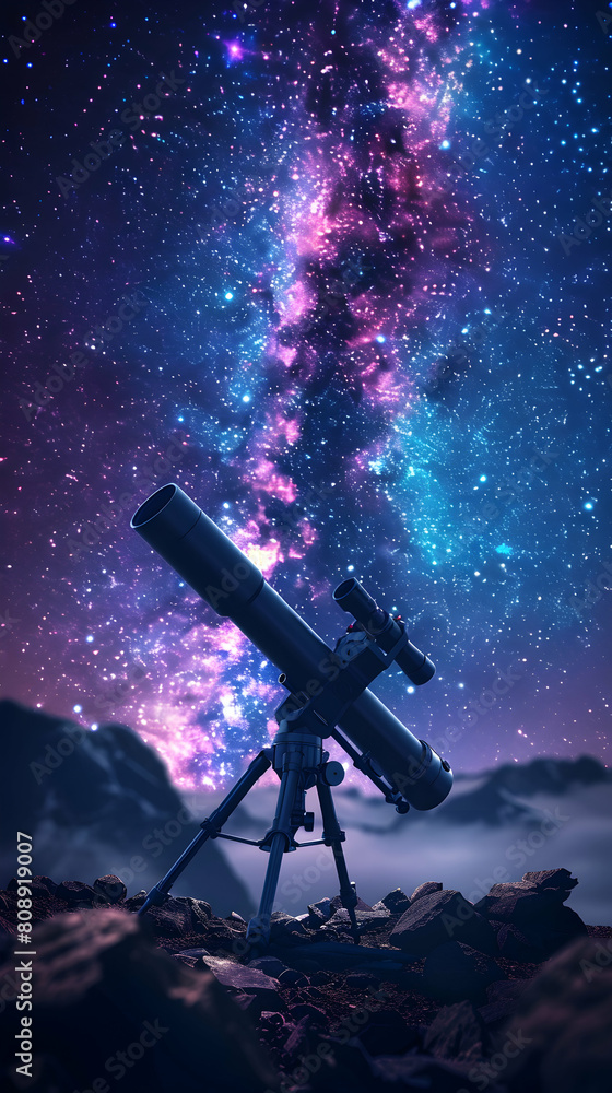 Discovering Inspiration: Photo Realistic Stargazing with Telescope