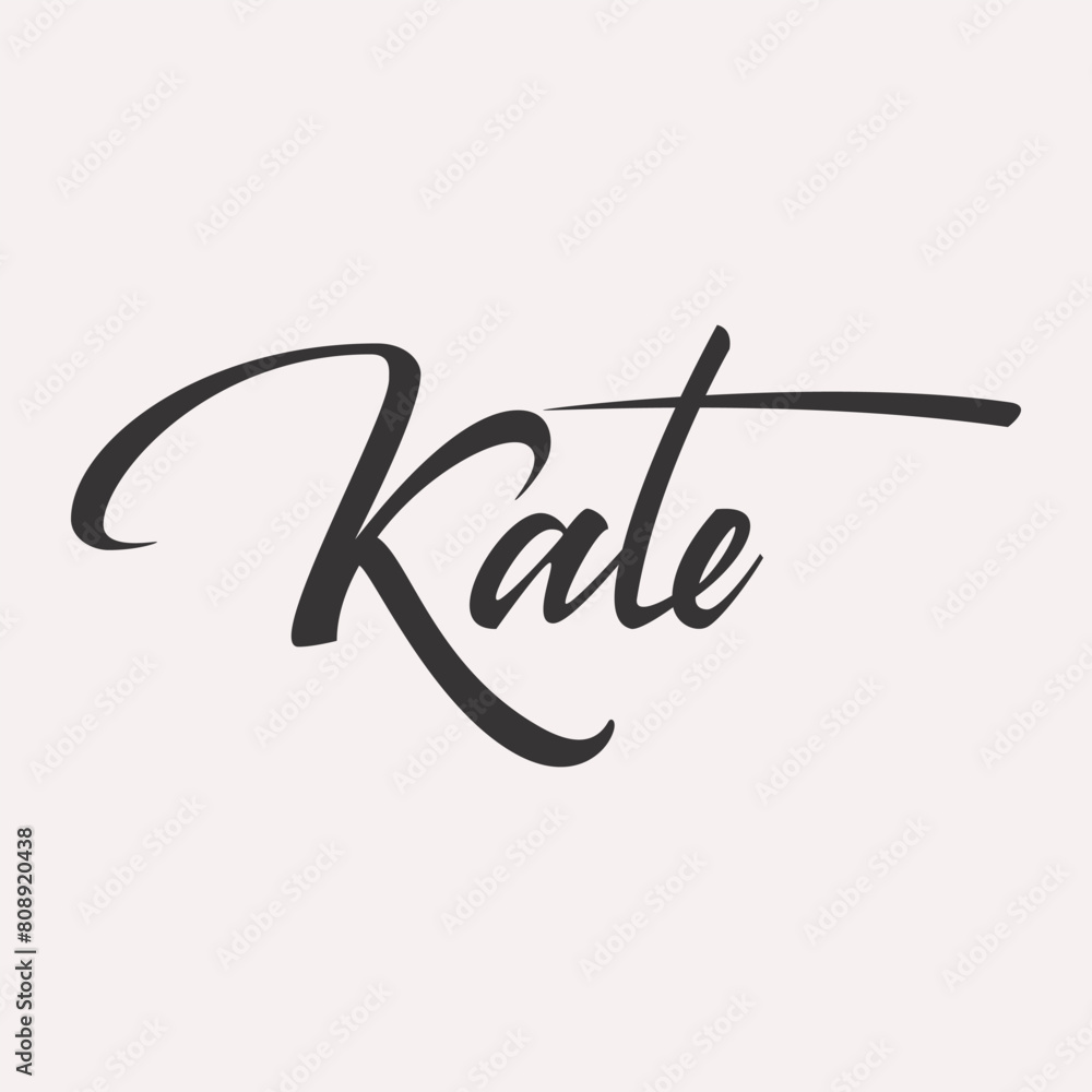 Ταπετσαρία Kate English name greeting lettering card
