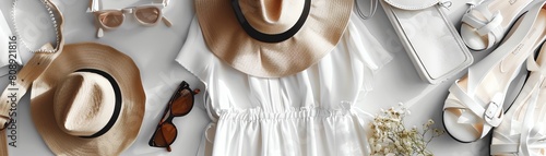 Looking for the perfect summer outfit? Look no further! This white dress is perfect for a day out in the sun photo