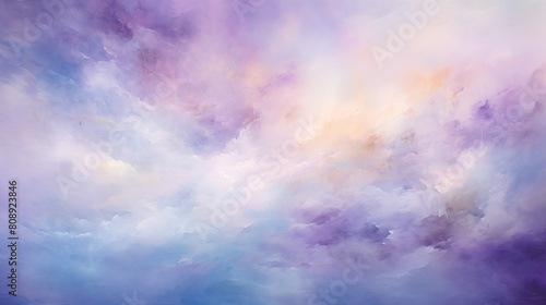 Luminous Cloudscape in Soft Pastel Tones