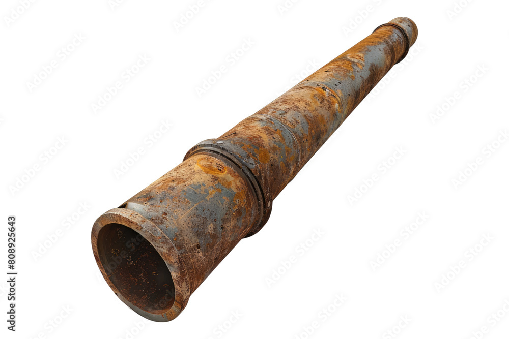 Metal pipe Isolated on transparent background Metal pipe Isolated on transparent background