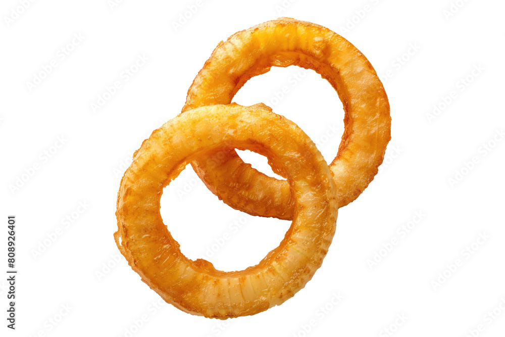 Onion rings Isolated on transparent background Onion rings Isolated on transparent background
