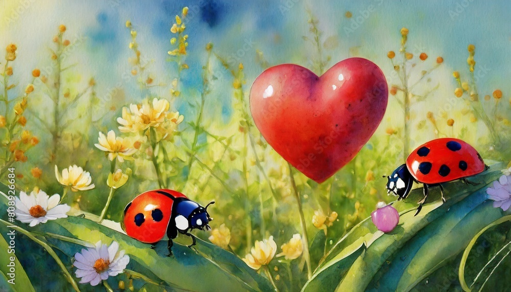 ladybug on a flower ladybug on a flower