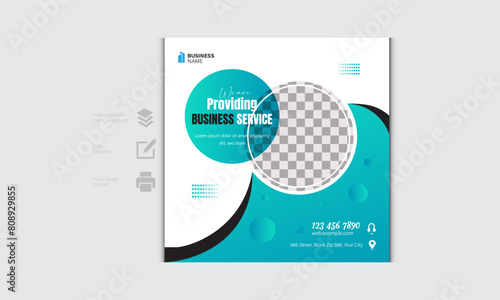 Social Media Post Banner Layout

