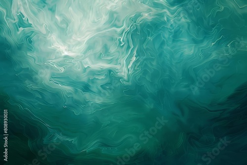 enchanting teal ocean ripples blurred backdrop abstract aquatic texture digital painting © Lucija