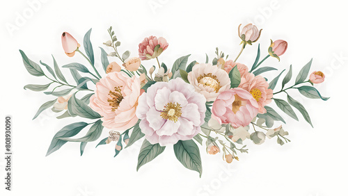 soft pink pastel floral bouquet
