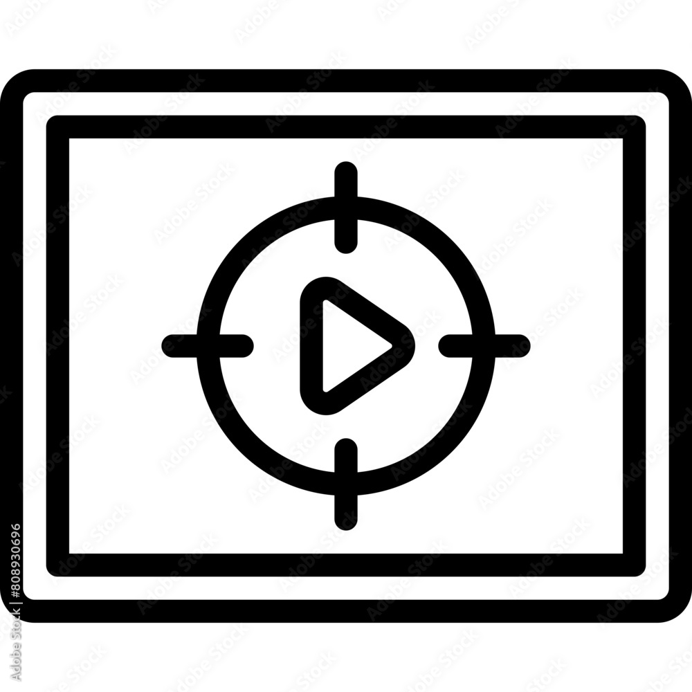 Targeted Video Icon Targeted Video Icon