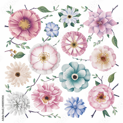 pastel floral pattern background 