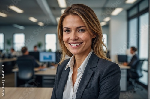 portrait of a smiling businesswoman