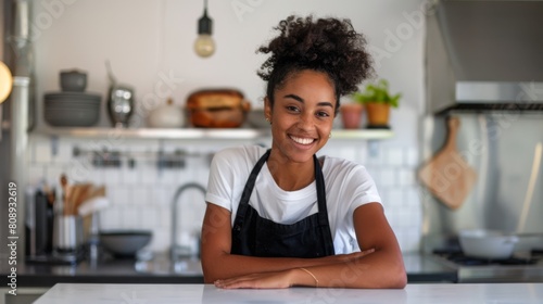 A Young Woman in the Kitchen