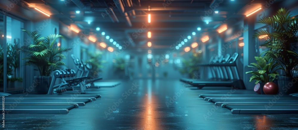 Gym Interior Defocused Blurred Backgrounds for Creative Projects Gym Interior Defocused Blurred Backgrounds for Creative Projects