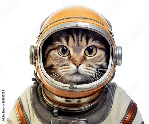 PNG Cat astronaut animal mammal pet. photo