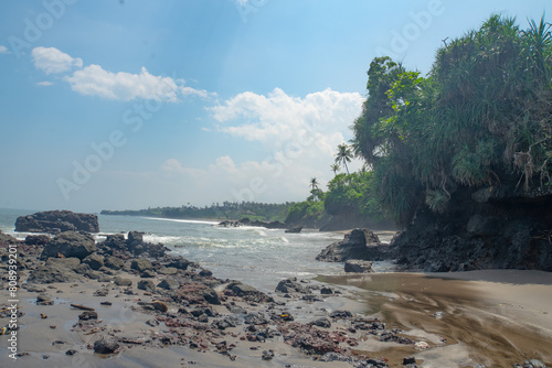 Soan Galuh Beach in Tabanan, Bali, Indonesia photo