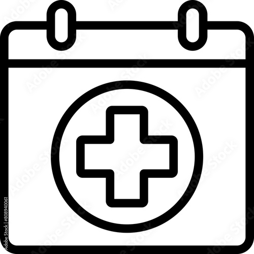 Health Symbol Calendar Icon