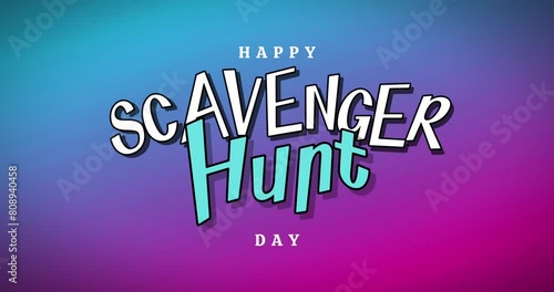 Scavenger Hunt Day Holiday Concept National Video