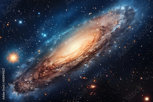 Galaxie dans l'espace photo