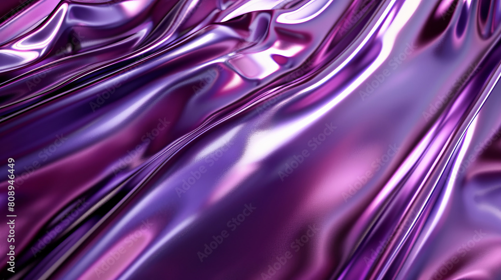 Vivid purple metallic texture in a fluid wave design Vivid purple metallic texture in a fluid wave design