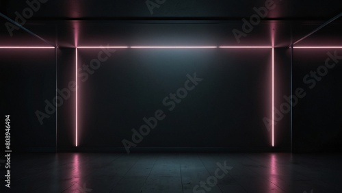Clean and tidy dark metal background gold glow