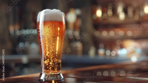 Beer glass. Generative AI
