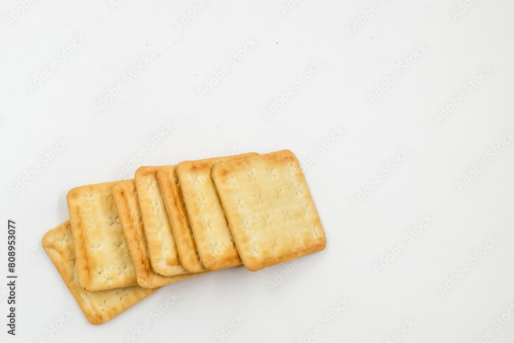 malkist crackers on a white background