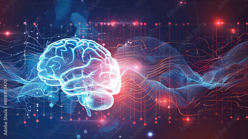 Brain waves. Generative AI Brain waves. Generative AI