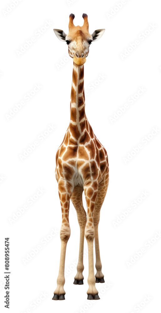 Obraz premium PNG Giraffe wildlife animal mammal. AI generated Image by rawpixel.