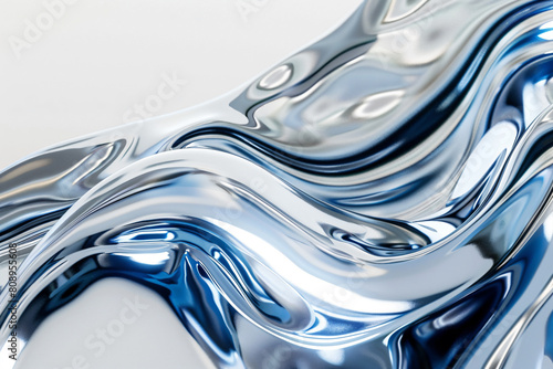 a close up of a shiny metal object