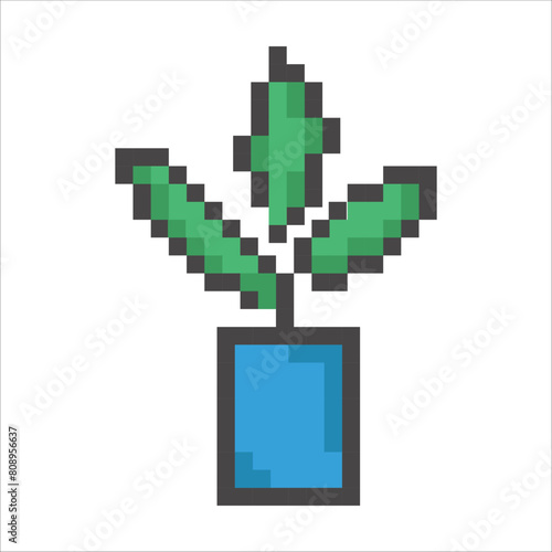 icons in pixel art style, retro style icons, squares. icon-plant, flower
