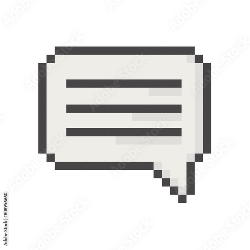 icons in pixel art style, retro style icons, squares. message icon, sms