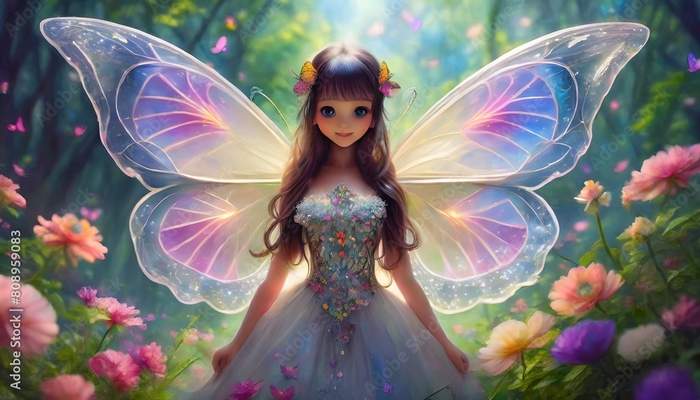 fairy with butterfly fairy with butterfly