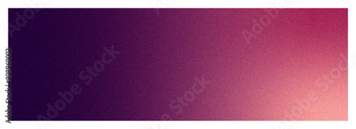 Abstract background featuring a smooth gradient transition from deep purple to pink with a noticeable film grain overlay for a vintage or textured design effect